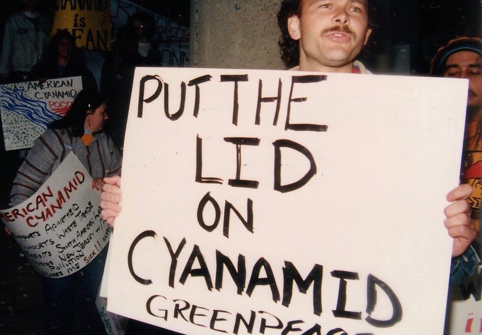 Scott Brown at protest in 1991