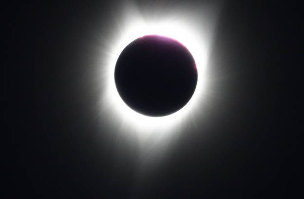 2017 Solar Eclipse over Nebraska. Credit: Stephen R. Jones