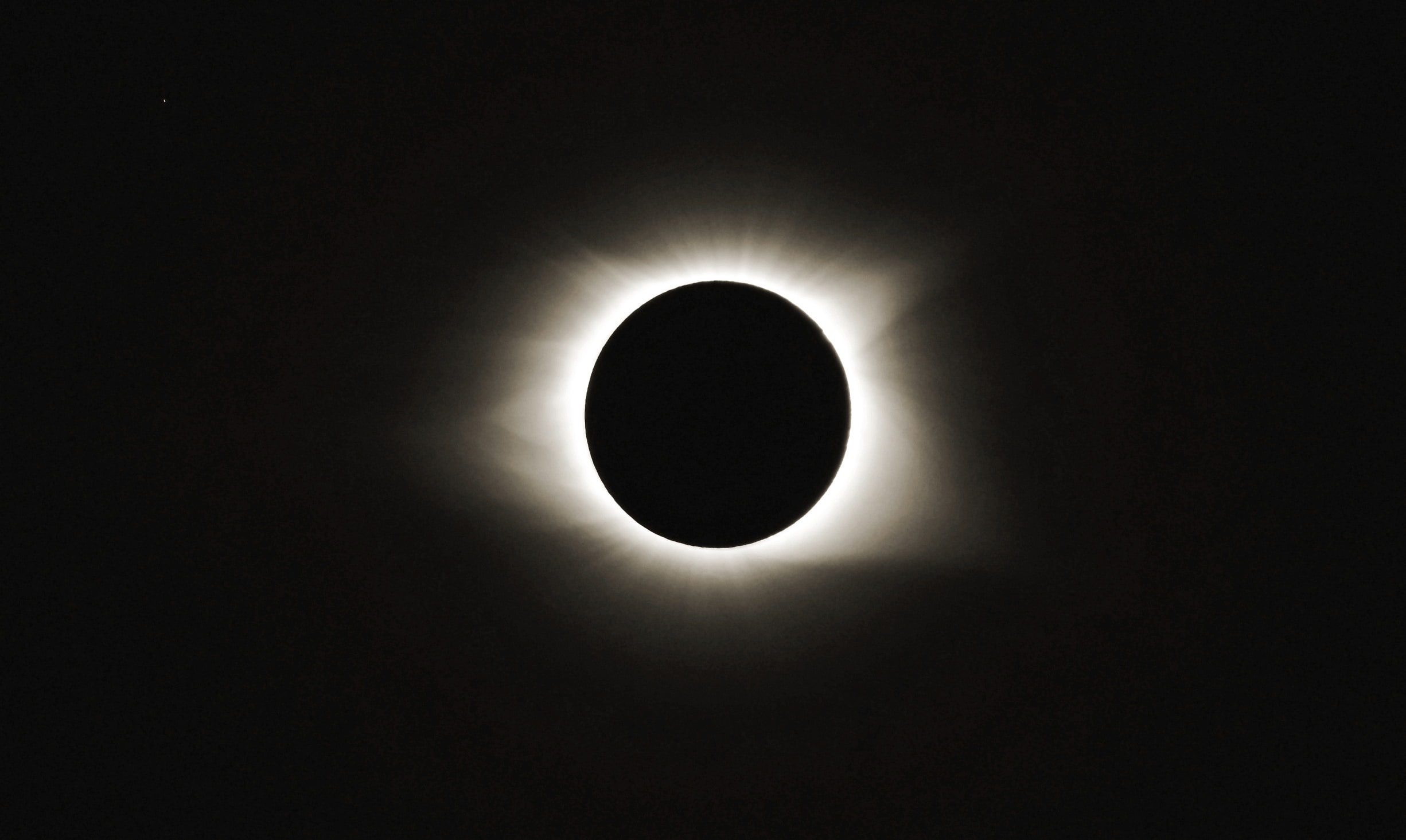 Solar eclipse honoring the dark